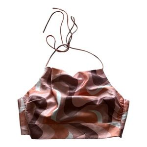 Princess Polly Retro Satin Halter Top - Pink Size 0 (XXS)